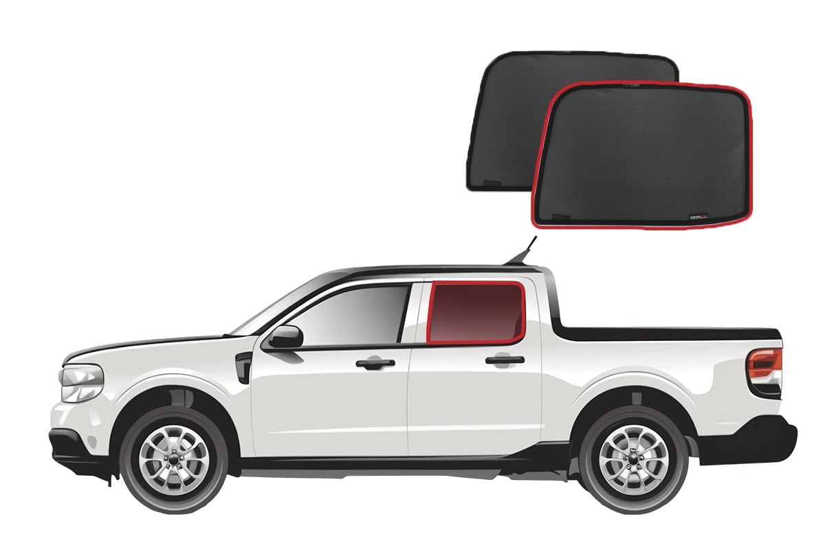 ★美品・ホットワックス済☆ K2 APACHE MAVERICK 167cm Ford Maverick Rear Door Car Sun Shades (P758; 2022-Present)