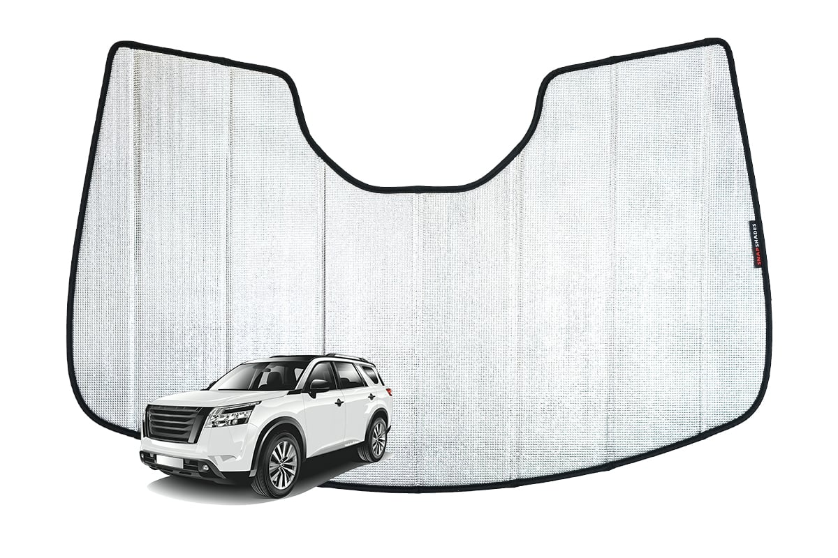 sunny Nissan Pathfinder 5th Gen Front Windscreen Sun Shades (R53; 2022
